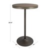 Lumisource Dakota Adjustable Bar / Dinette Table in Antique and Brown BT-DAK AN+BN